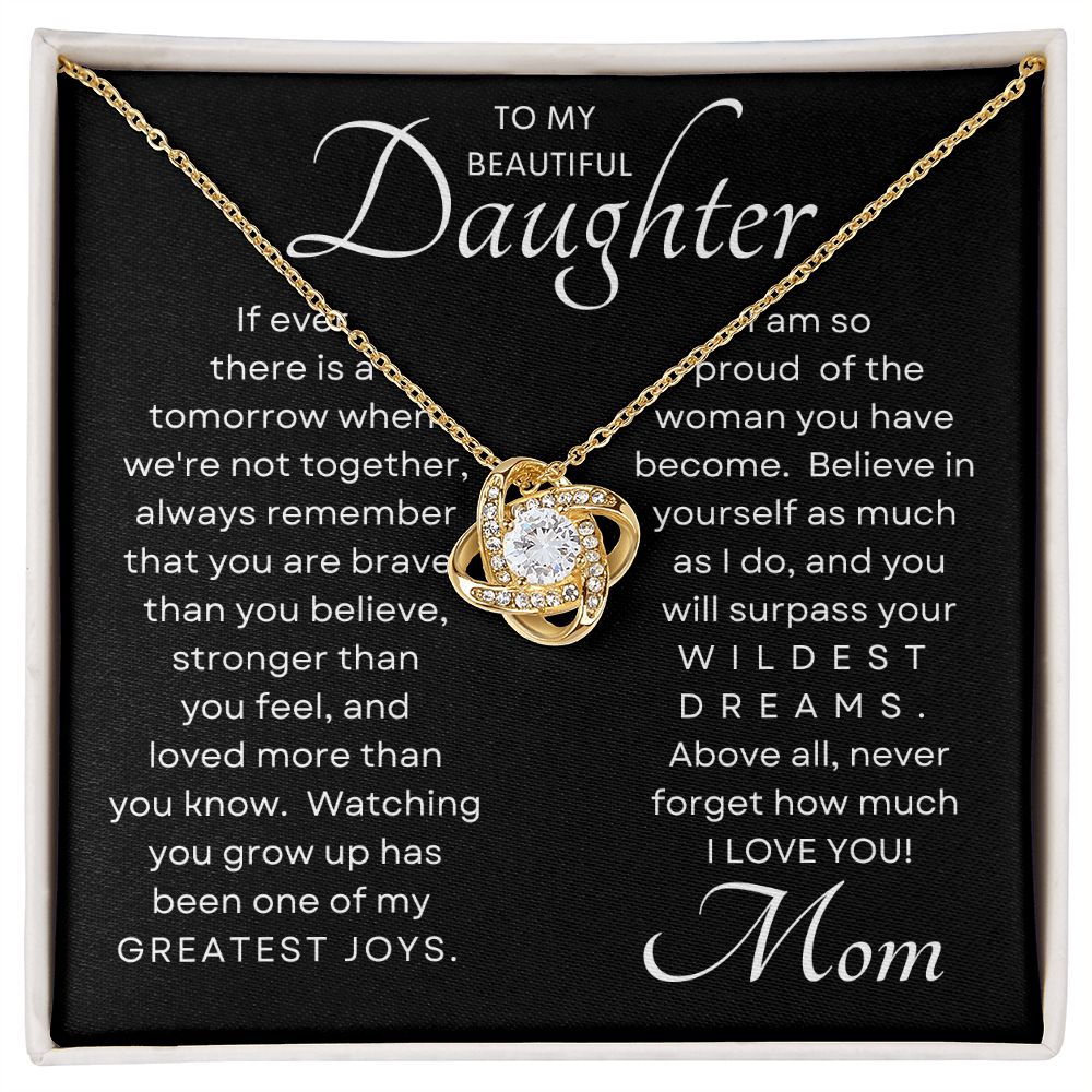 Daughter Greatest Joy Love Knot BLK