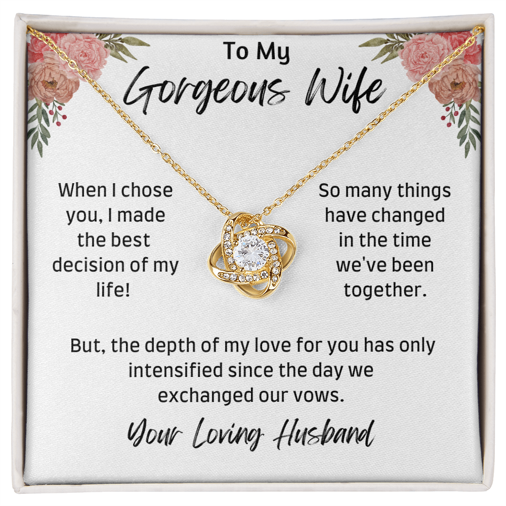 Gorgeous Wife / Love Knot Necklace