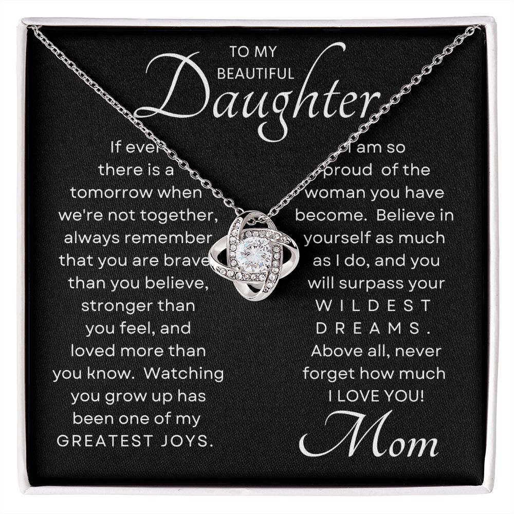 Daughter Greatest Joy Love Knot BLK