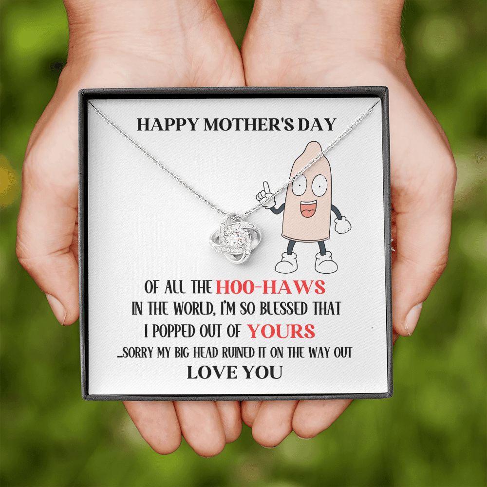 Mother's Day Your Hoo-Haw Love Knot Necklace