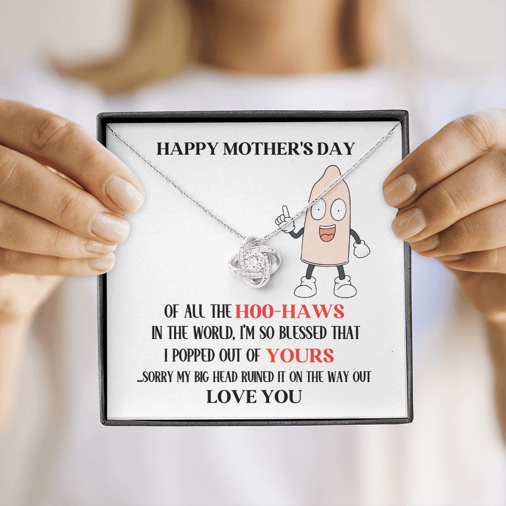 Mother's Day Your Hoo-Haw Love Knot Necklace