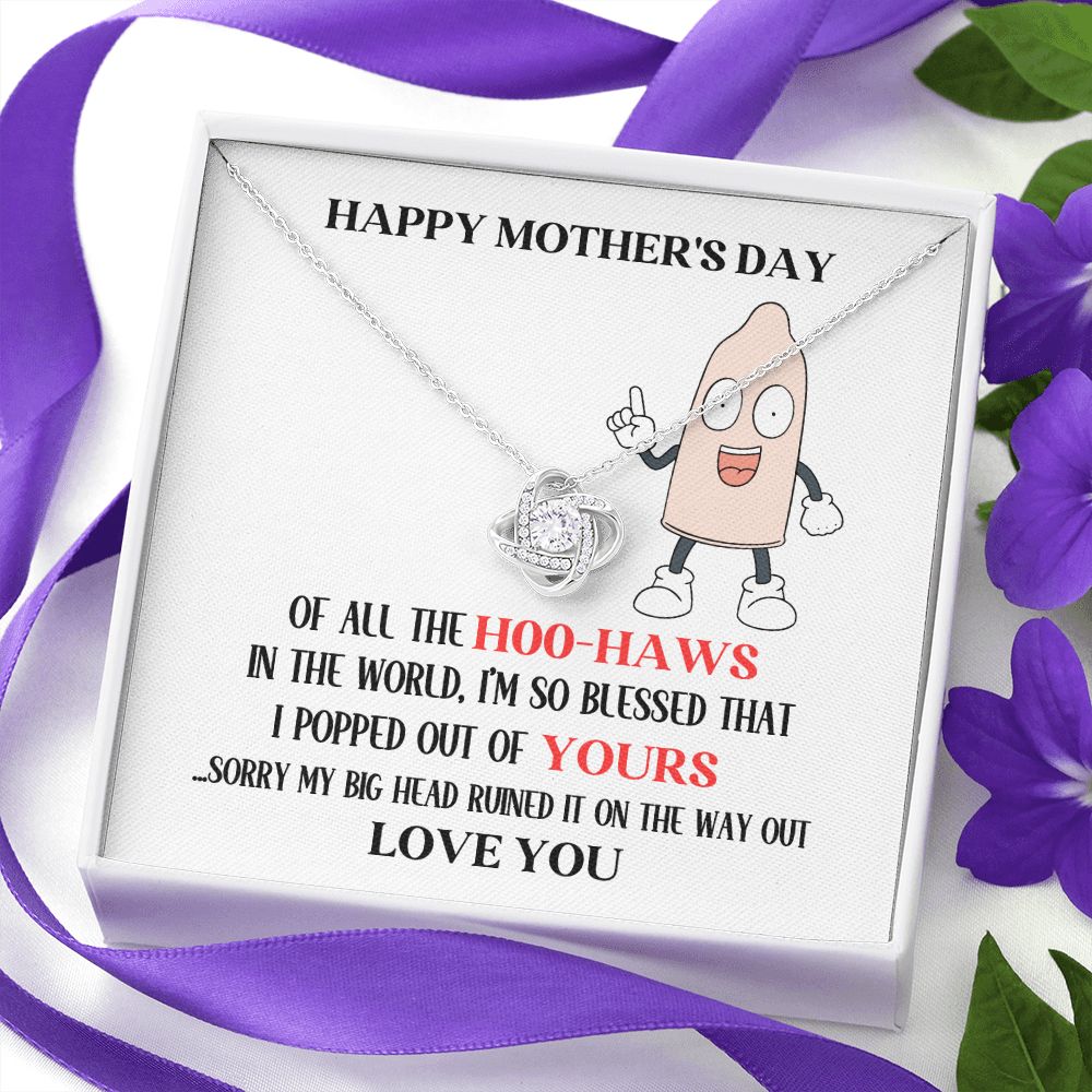 Mother's Day Your Hoo-Haw Love Knot Necklace