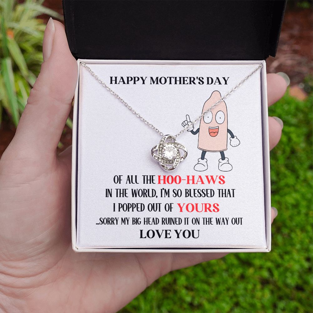 Mother's Day Your Hoo-Haw Love Knot Necklace