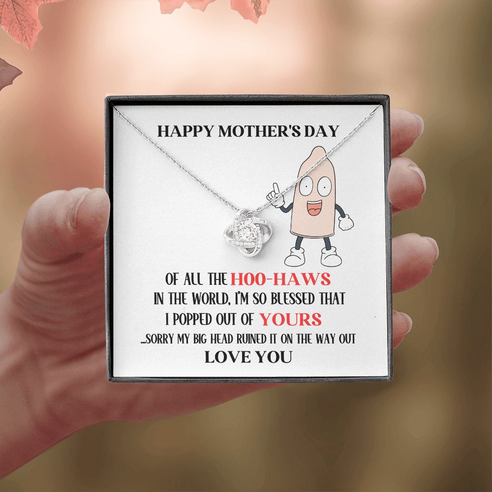 Mother's Day Your Hoo-Haw Love Knot Necklace