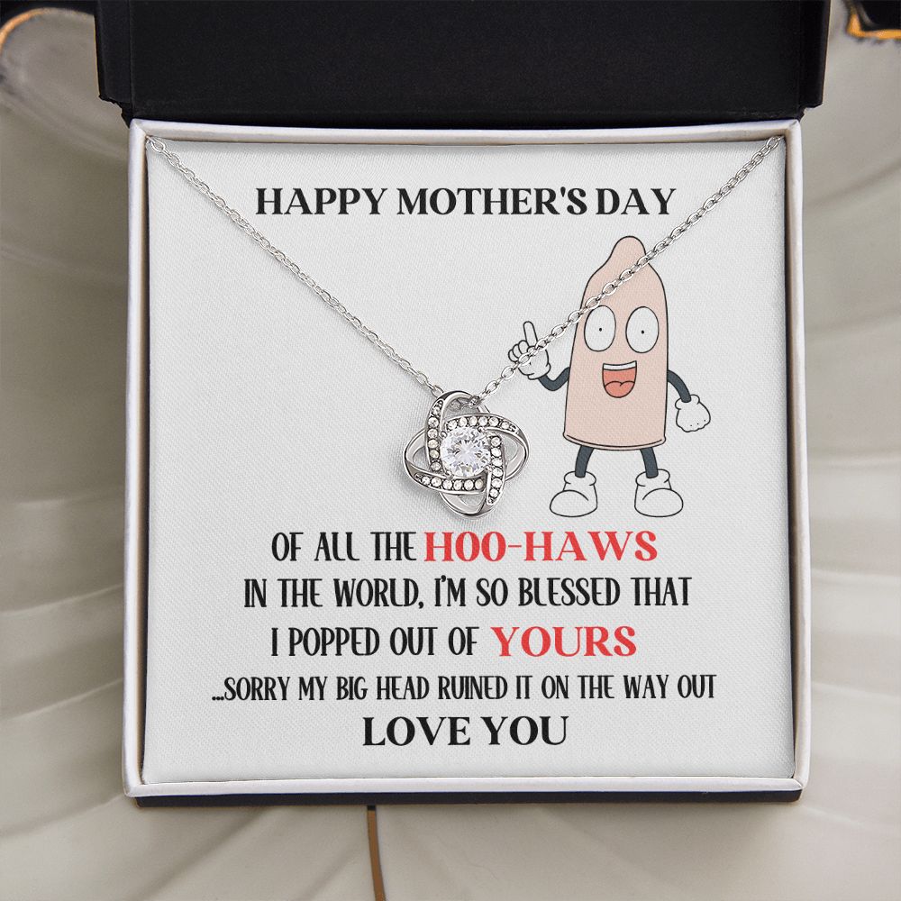 Mother's Day Your Hoo-Haw Love Knot Necklace