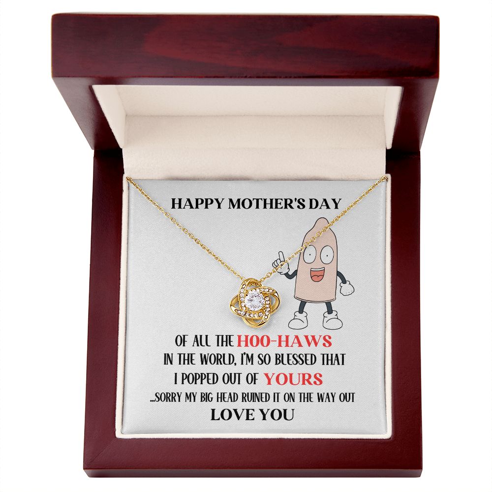 Mother's Day Your Hoo-Haw Love Knot Necklace