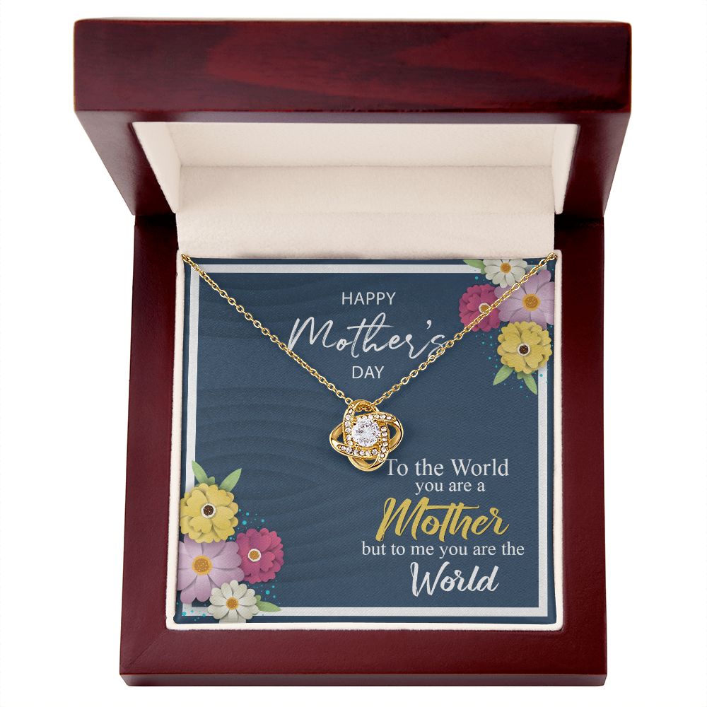 Mother's Day World Love Knot Necklace