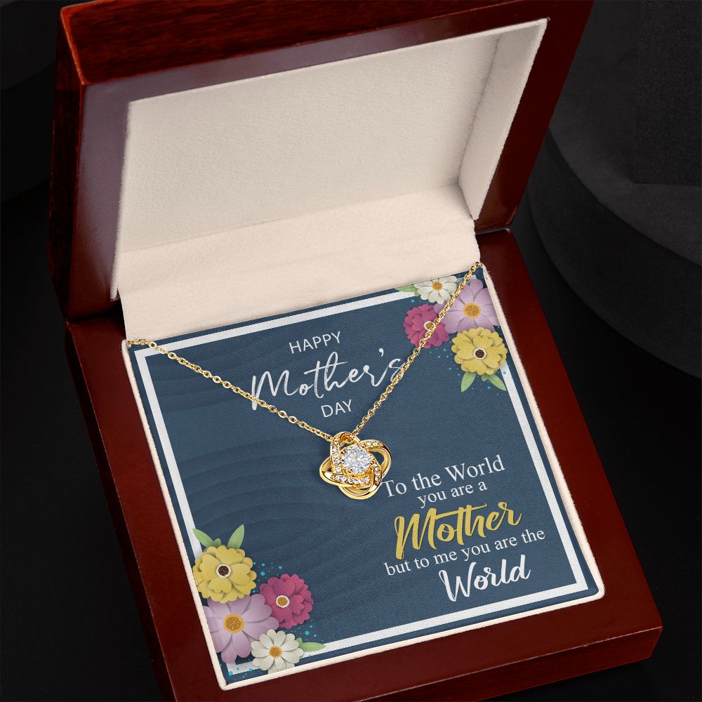 Mother's Day World Love Knot Necklace
