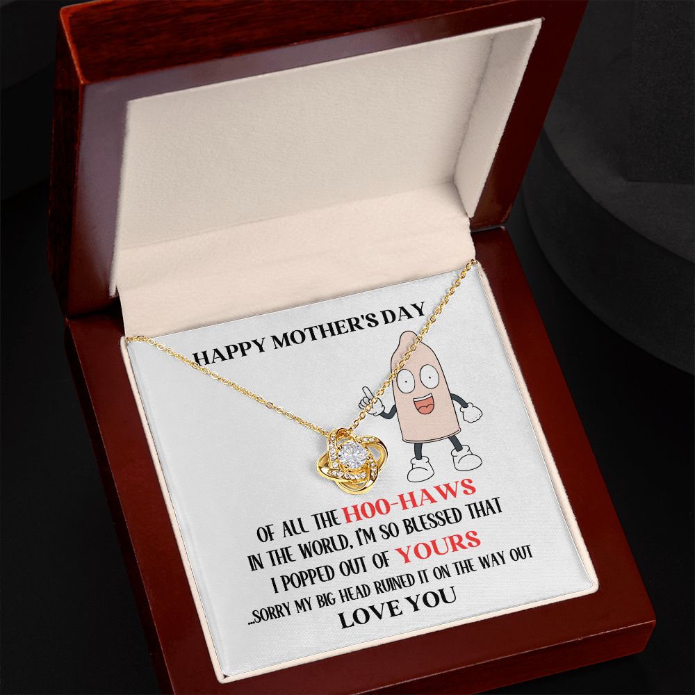 Mother's Day Your Hoo-Haw Love Knot Necklace