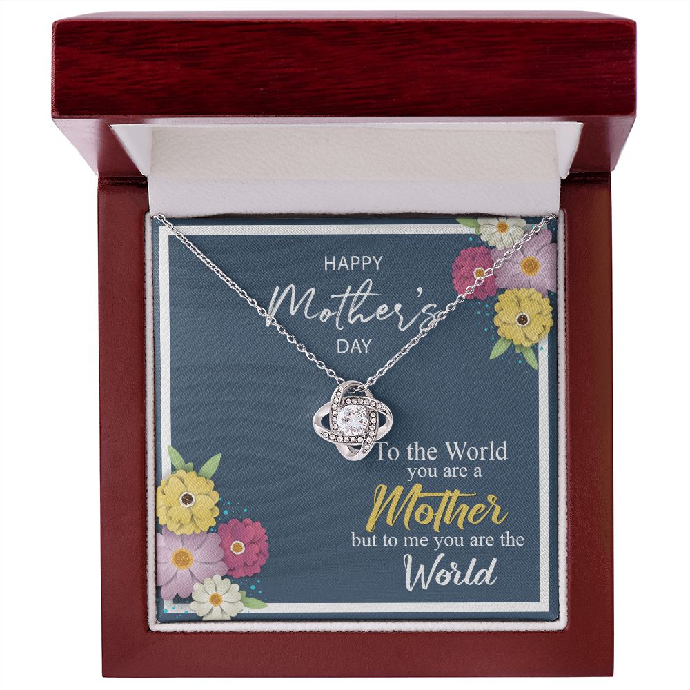 Mother's Day World Love Knot Necklace