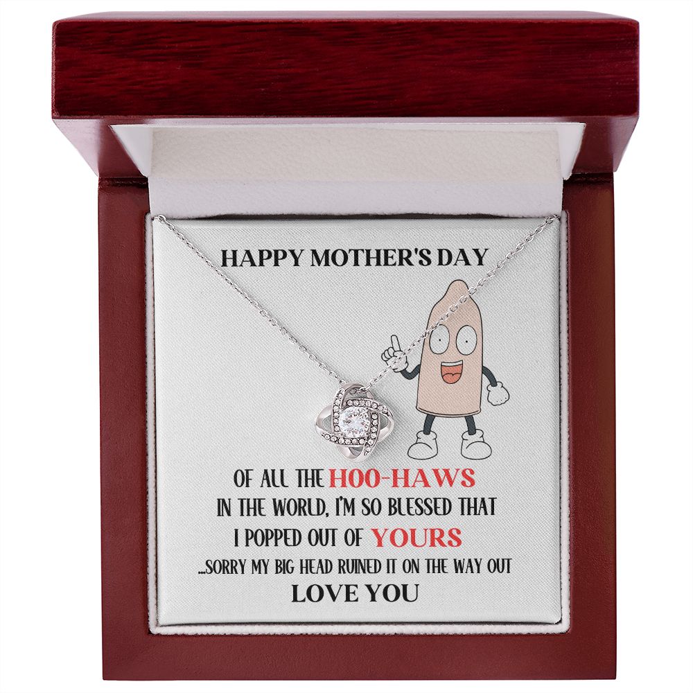 Mother's Day Your Hoo-Haw Love Knot Necklace