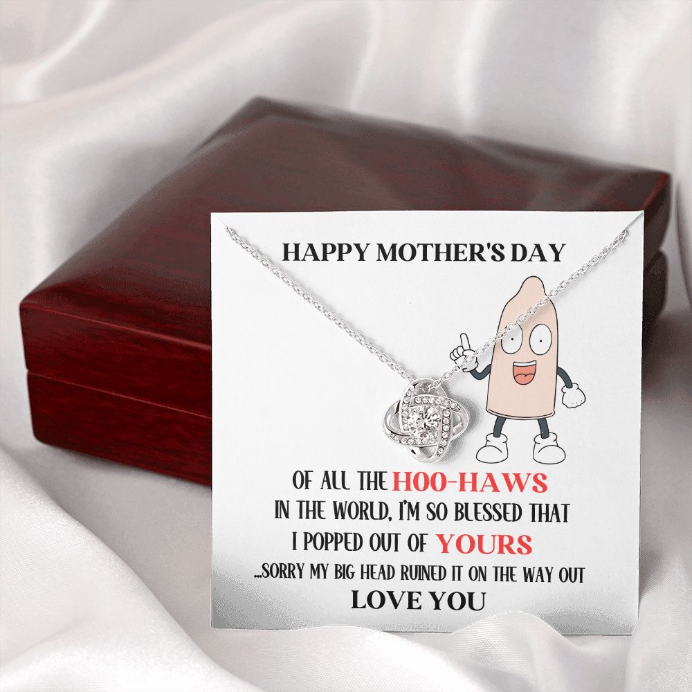 Mother's Day Your Hoo-Haw Love Knot Necklace