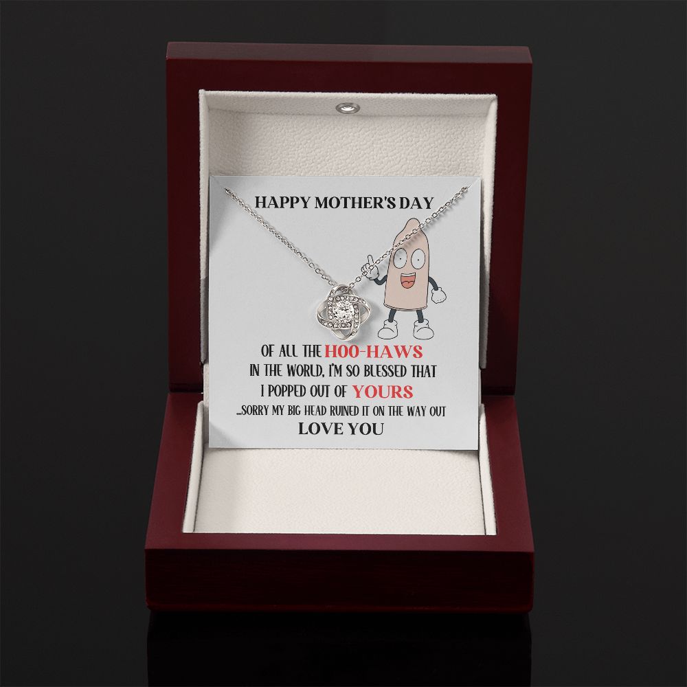 Mother's Day Your Hoo-Haw Love Knot Necklace