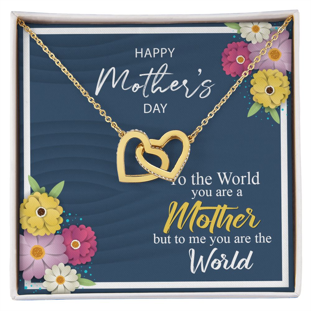Mother's Day World Interlocking Hearts Necklace