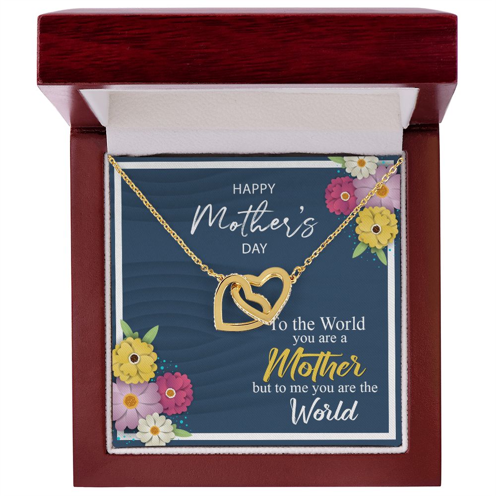 Mother's Day World Interlocking Hearts Necklace