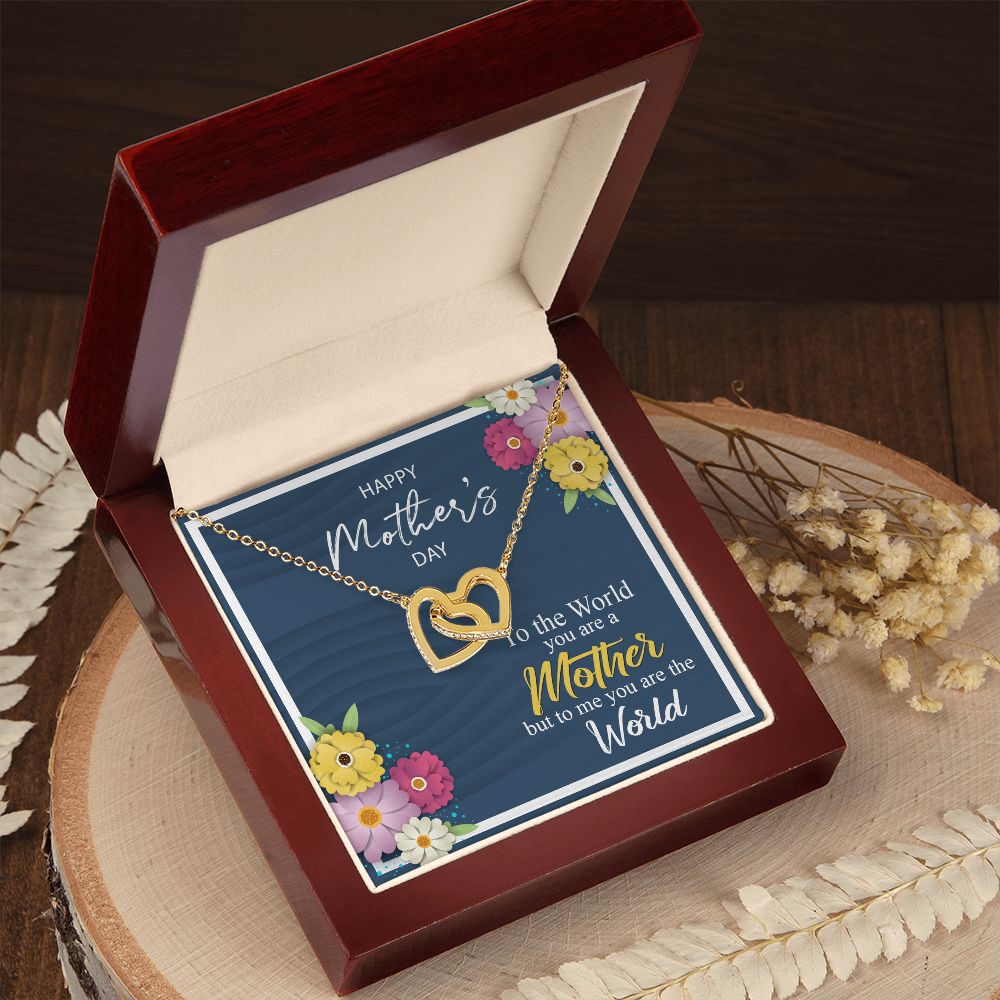 Mother's Day World Interlocking Hearts Necklace
