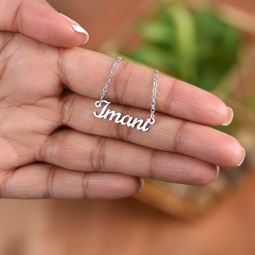 Daughter Old Lion Custom Name Necklace