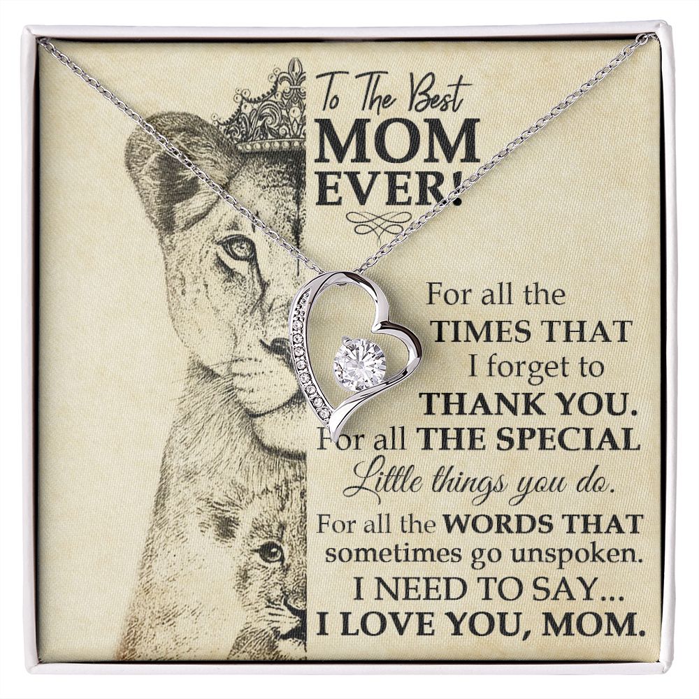 Best Mom Lioness Forever Love Necklace