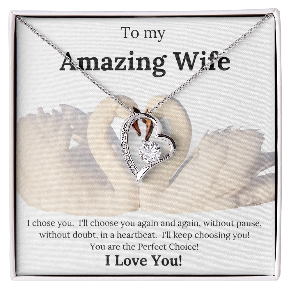 To My Amazing Wife/ Forever Love Necklace