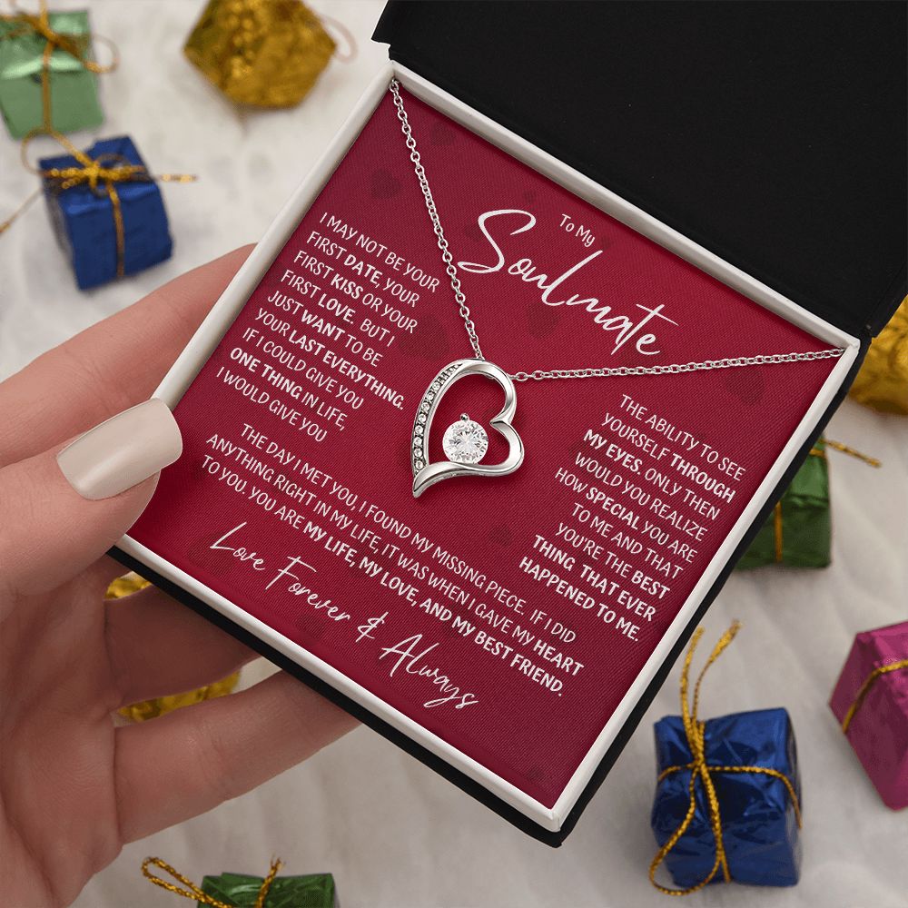 Soulmate Last Red Hearts Forever Love Necklace