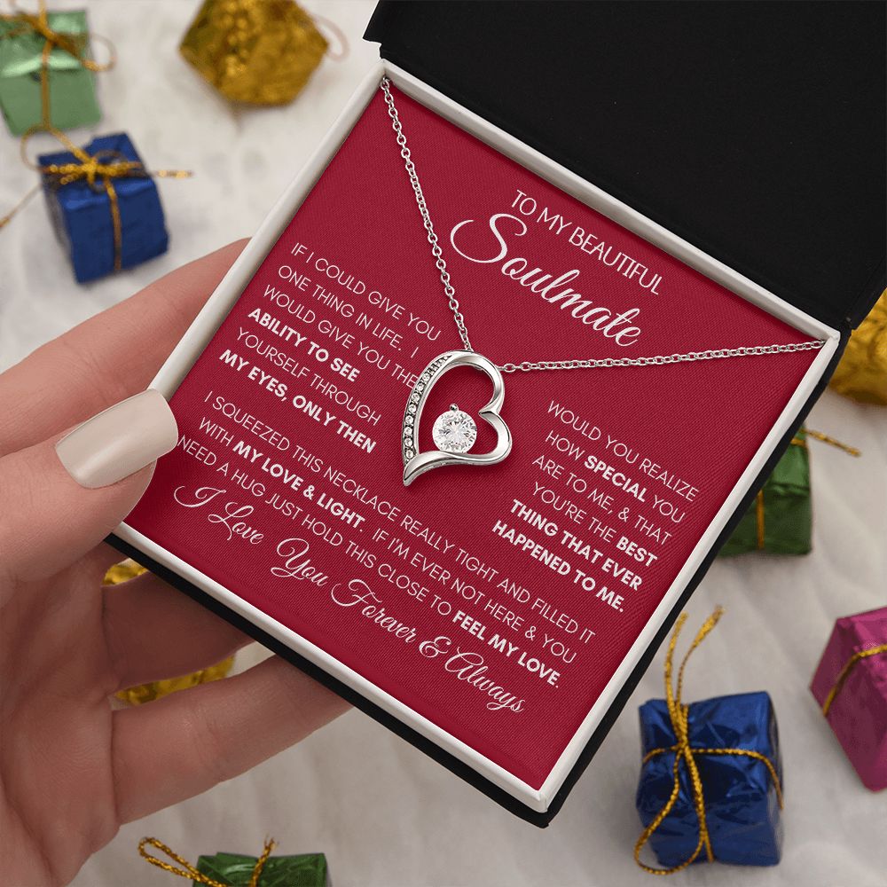 Beautiful Soulmate Special Red Forever Love Necklace