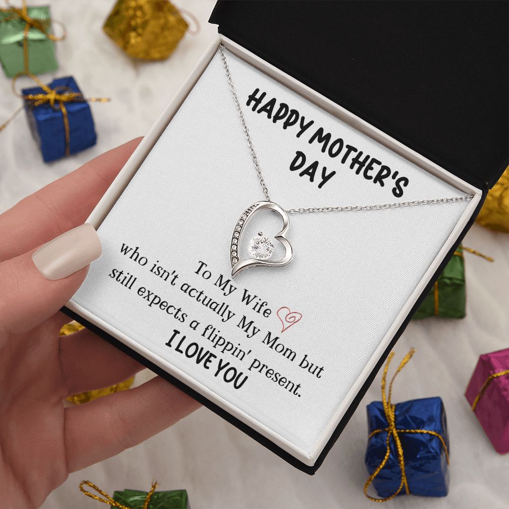 Wife Happy Mother's Day Forever Love Necklace