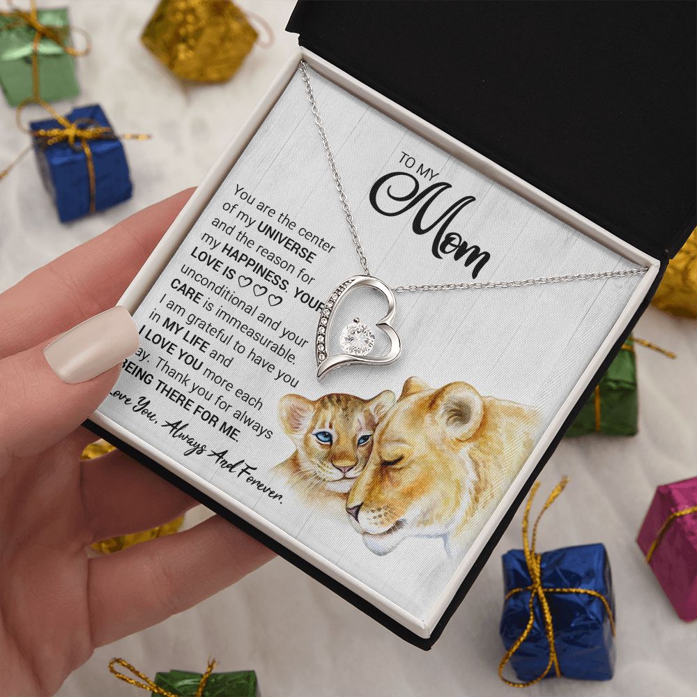 Mom Lioness Universe Forever Love Necklace