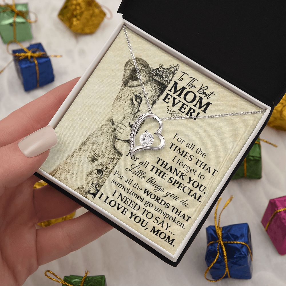Best Mom Lioness Forever Love Necklace
