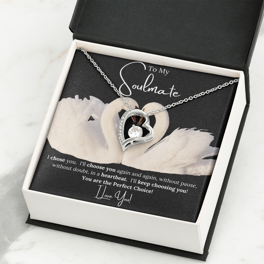 Forever Love Necklace Choice For her BLK