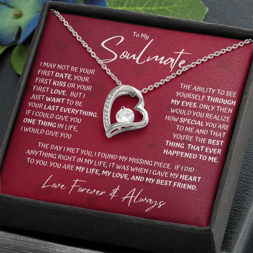 Soulmate Last Red Hearts Forever Love Necklace