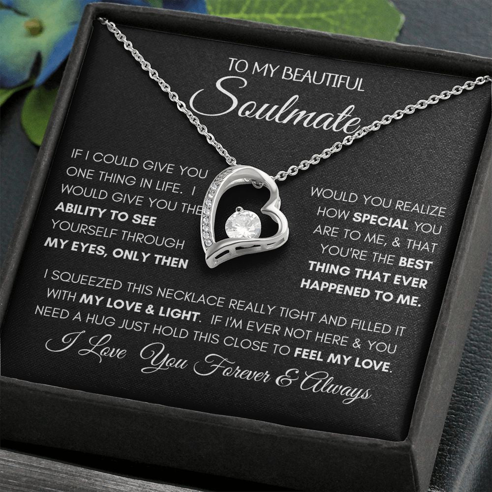 Beautiful Soulmate Special BLK Forever Love Necklace
