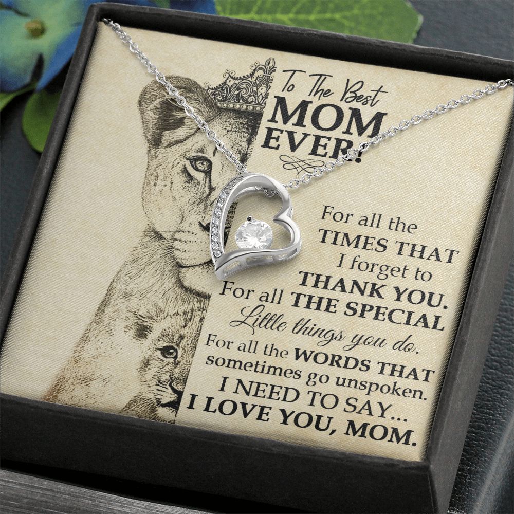 Best Mom Lioness Forever Love Necklace