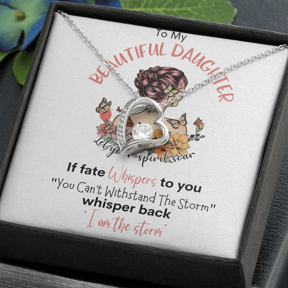 Beautiful Daughter Storm Forever Love Necklace