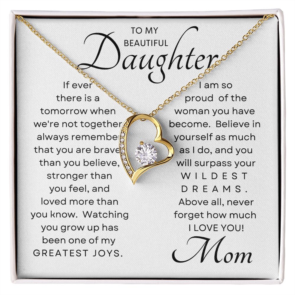 Daughter Greatest Joy Forever Love Necklace