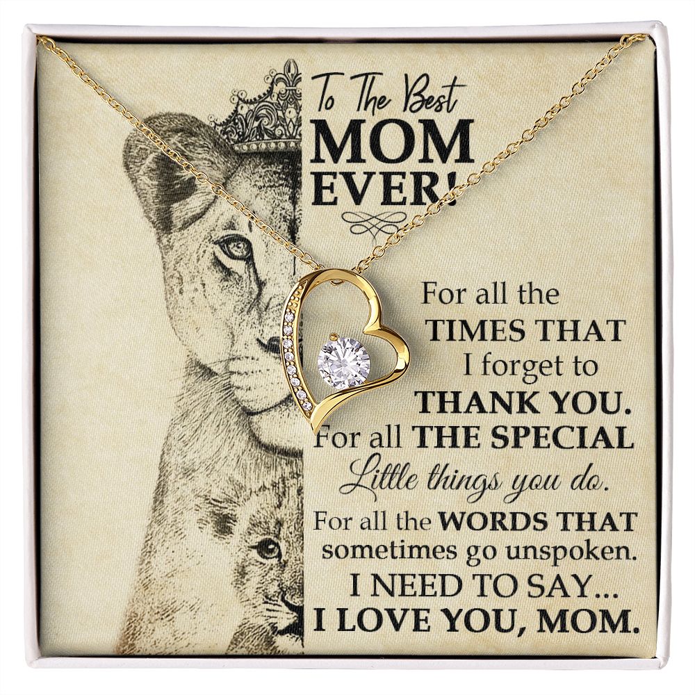 Best Mom Lioness Forever Love Necklace