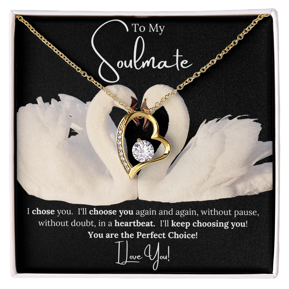 Forever Love Necklace Choice For her BLK