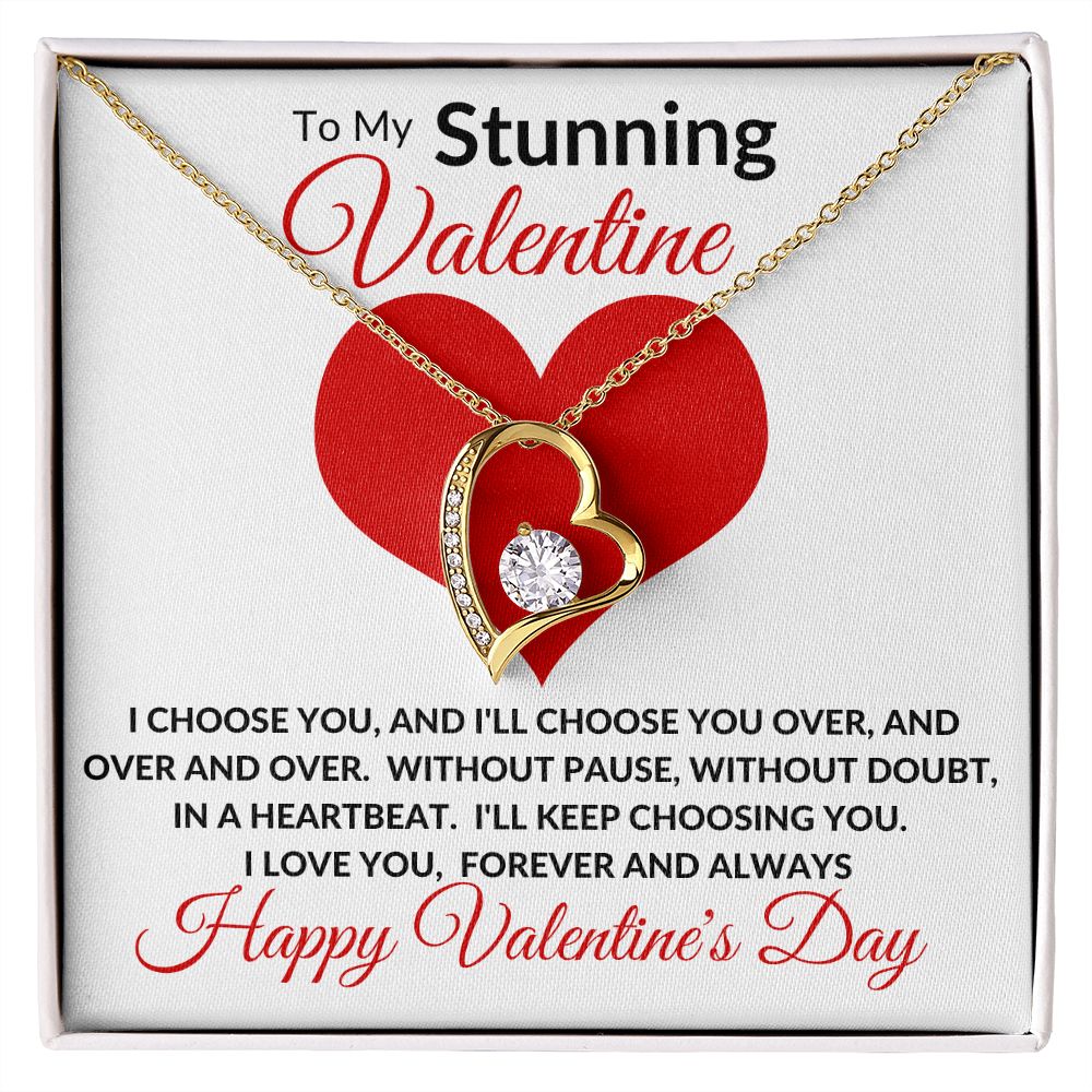 Stunning Valentine Forever Love Necklace