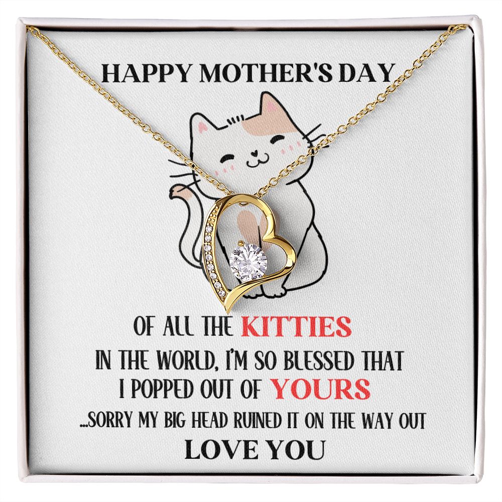 Mother's Day Your Kitty Forever Love Necklace