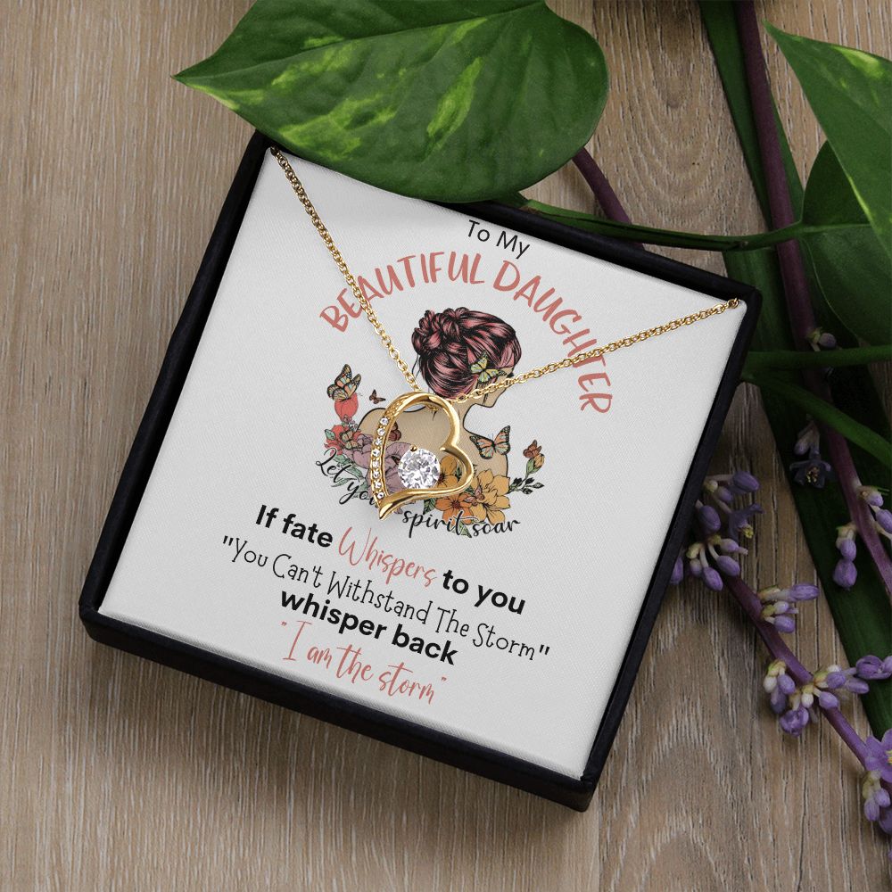 Beautiful Daughter Storm Forever Love Necklace