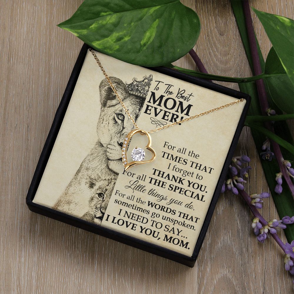 Best Mom Lioness Forever Love Necklace