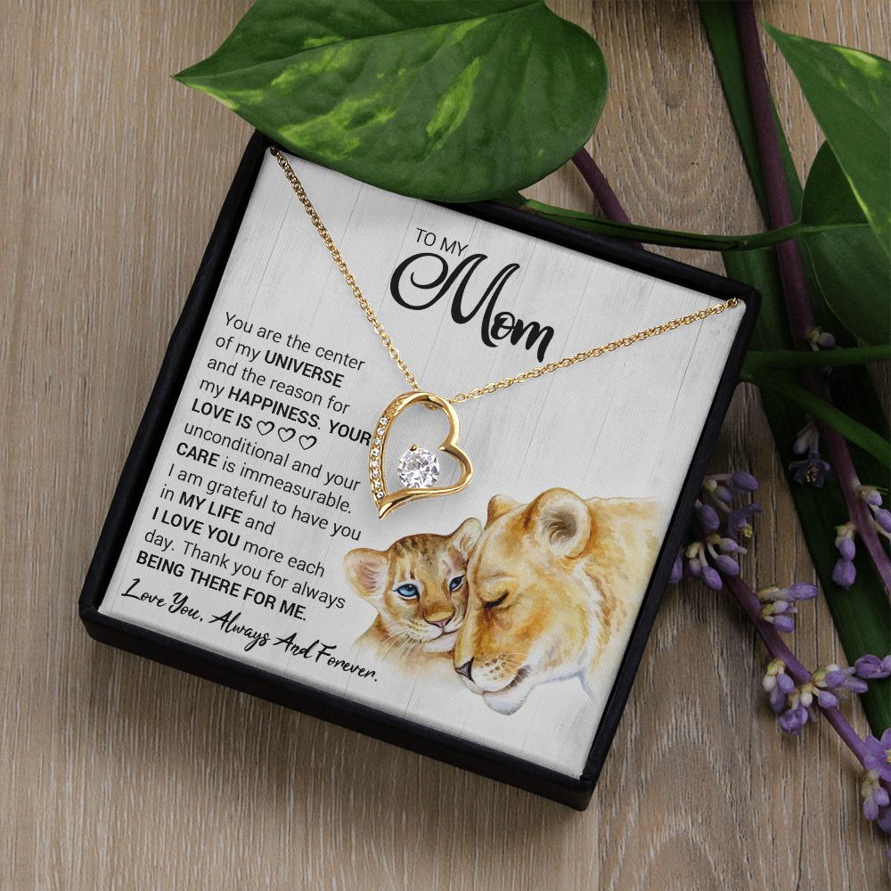 Mom Lioness Universe Forever Love Necklace