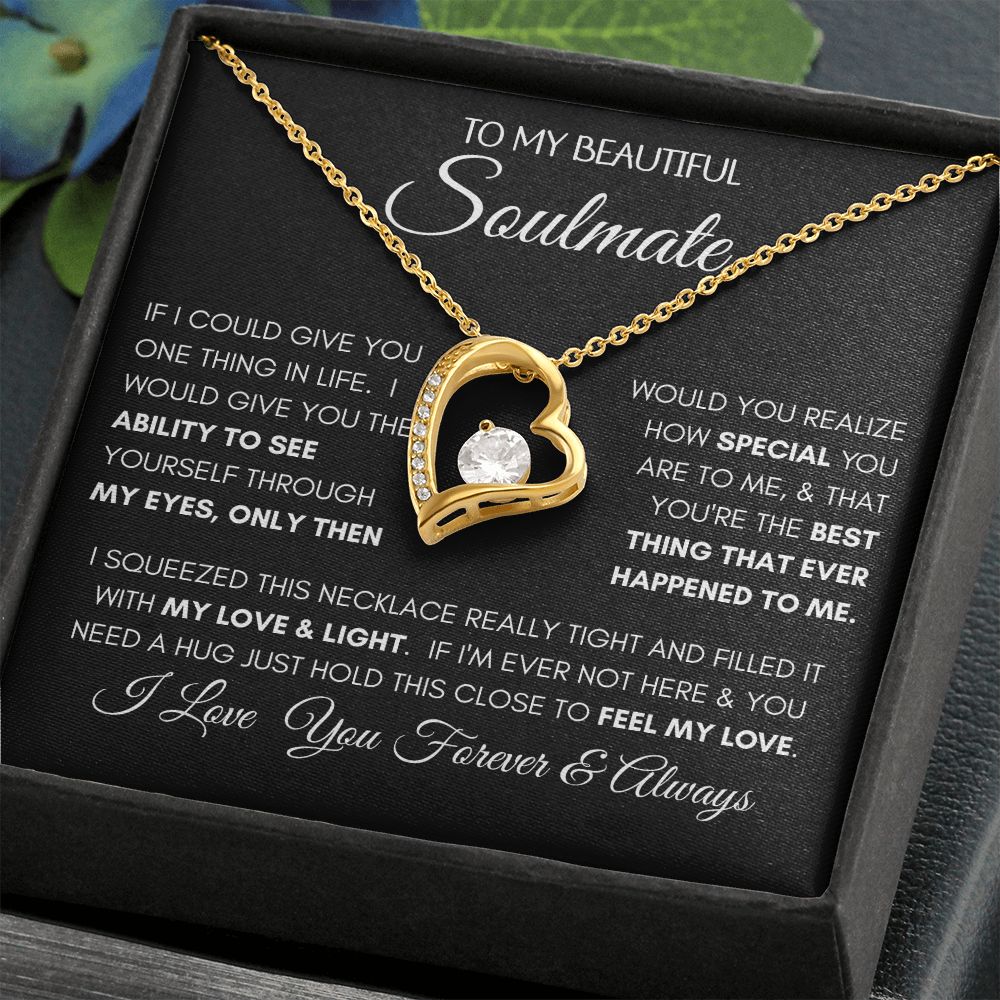 Beautiful Soulmate Special BLK Forever Love Necklace