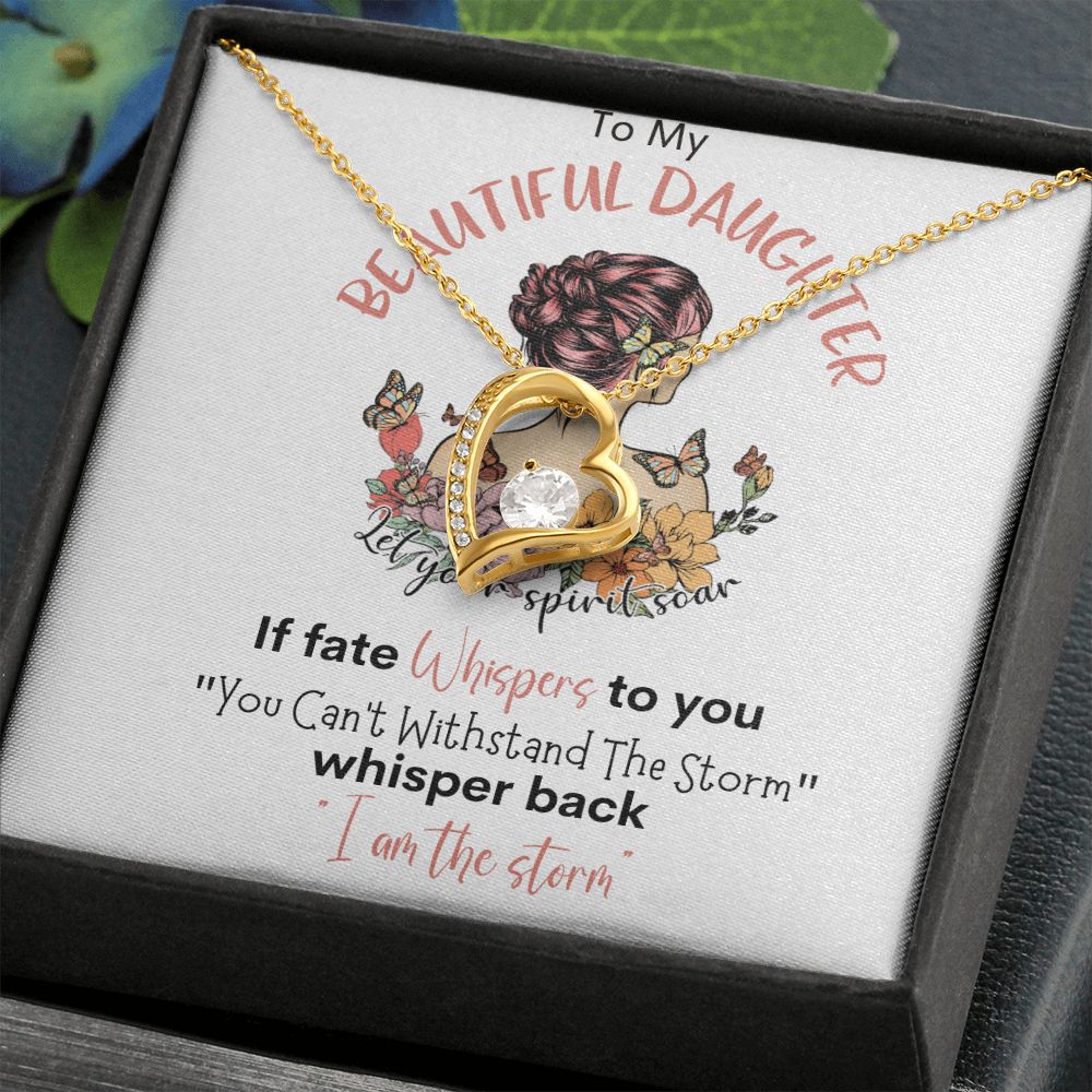 Beautiful Daughter Storm Forever Love Necklace