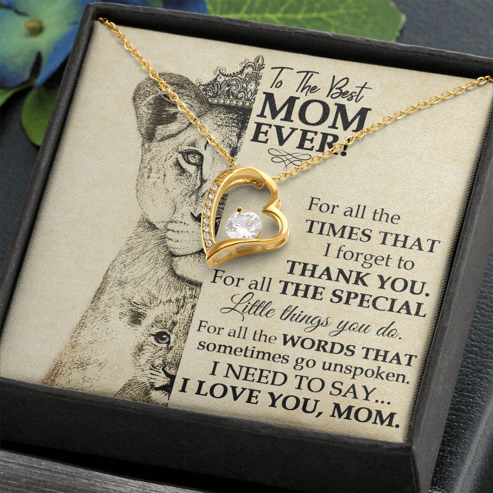 Best Mom Lioness Forever Love Necklace