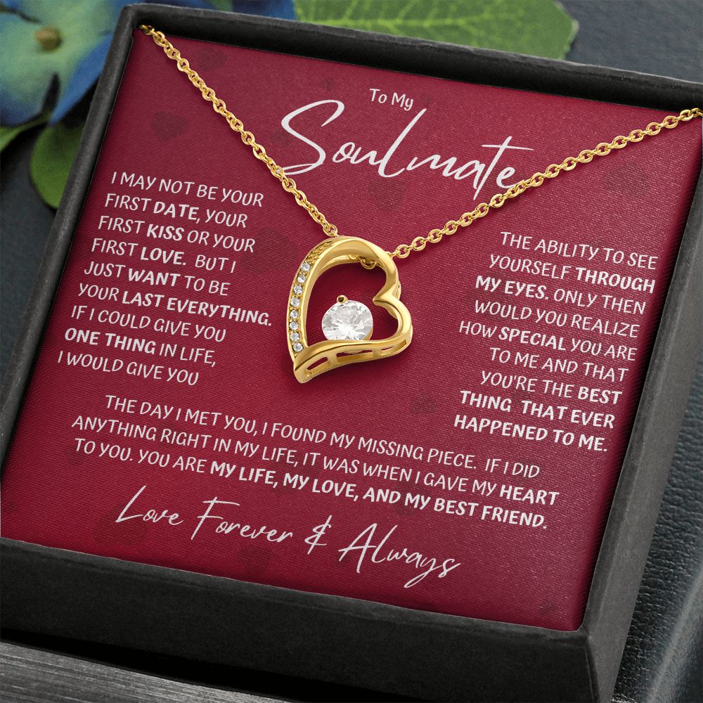 Soulmate Last Red Hearts Forever Love Necklace