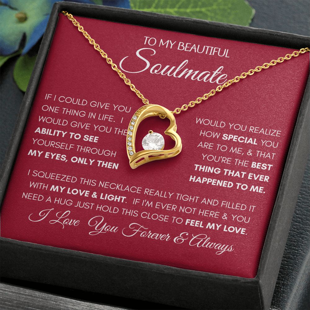 Beautiful Soulmate Special Red Forever Love Necklace