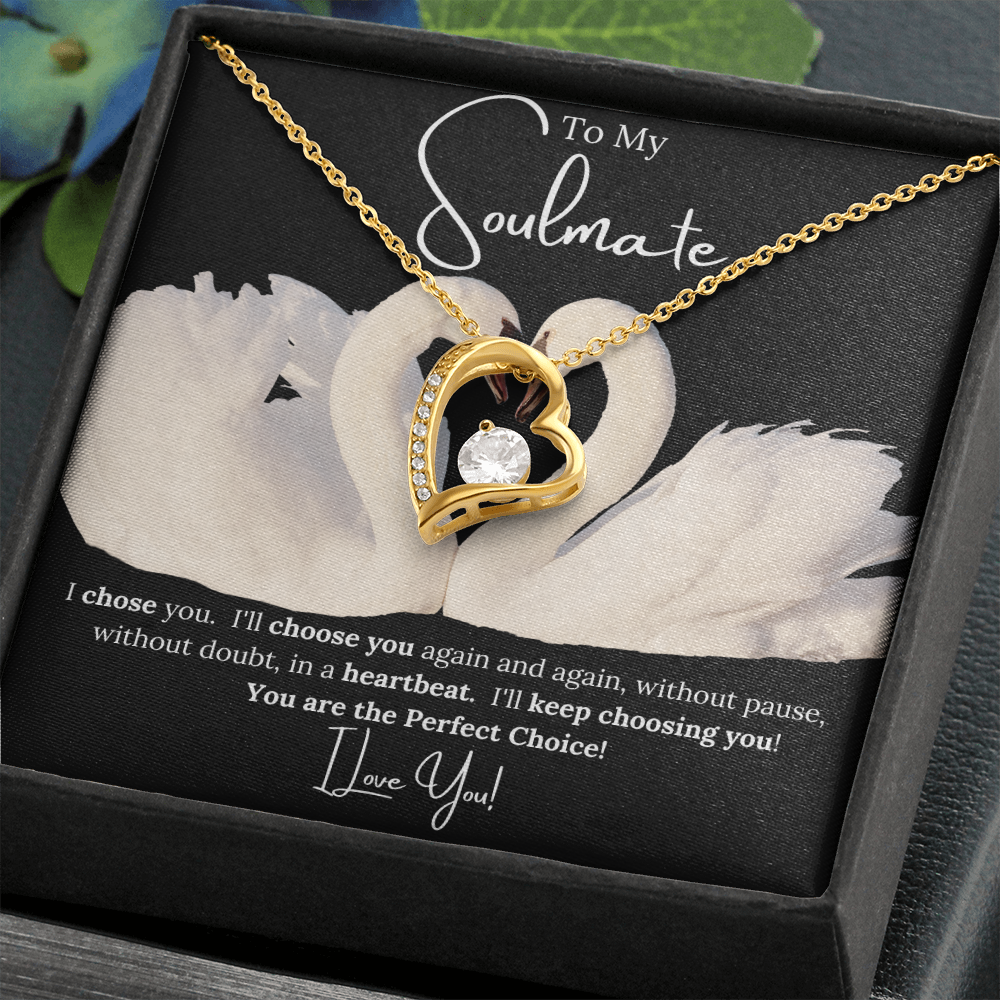 Forever Love Necklace Choice For her BLK