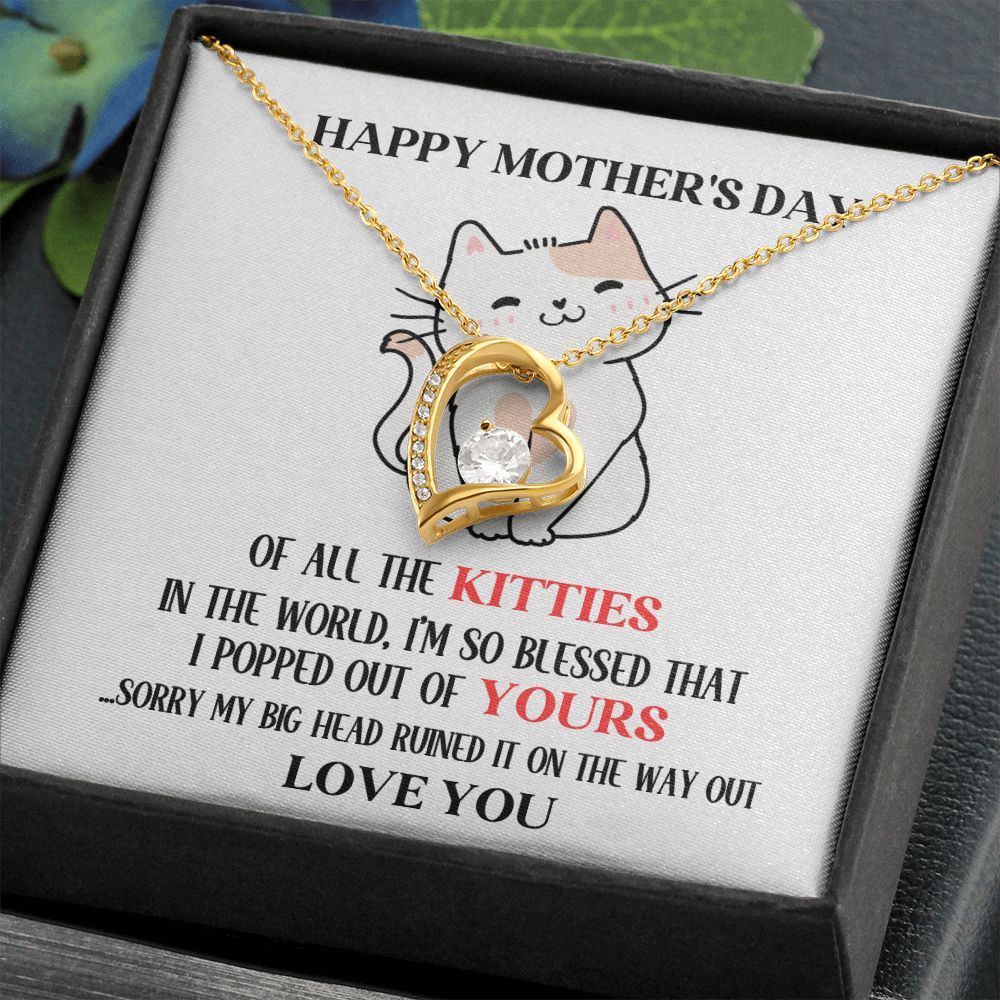 Mother's Day Your Kitty Forever Love Necklace