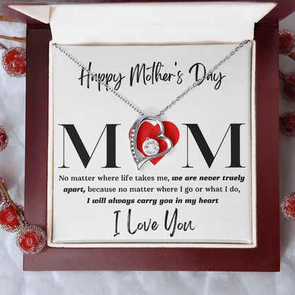 Mom No Matter Forever Love Necklace