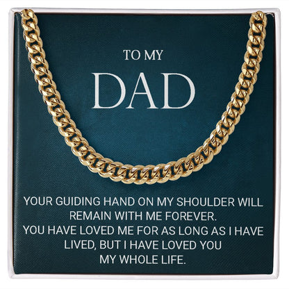 DAD Guiding Hand Cuban Link